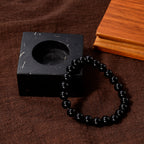 Set of 2 - Natural Shungite Candle Holder & Stretchable Bracelet (Size - 7) 1175.00 Ct._4471759_1