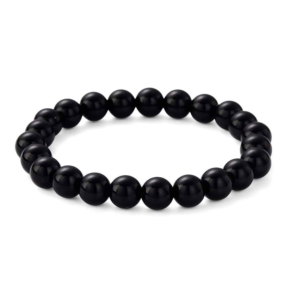 Set of 2 - Natural Shungite Candle Holder & Stretchable Bracelet (Size - 7) 1175.00 Ct._4471759_3