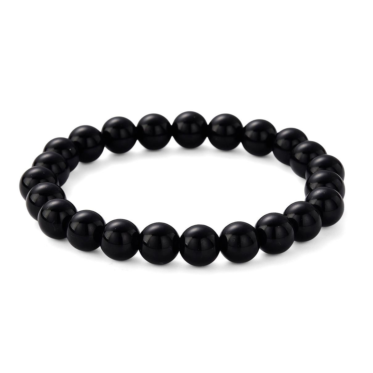 Set of 2 - Natural Shungite Candle Holder &amp; Stretchable Bracelet (Size - 7) 1175.00 Ct. 4471759 4