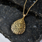EverTrue Bronzella Collection - Filigree Pendant with Chain (Size 20) in 18K Gold Plating_4471937_2