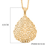 EverTrue Bronzella Collection - Filigree Pendant with Chain (Size 20) in 18K Gold Plating_4471937_6