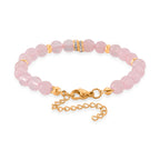 Set of 3 - Rose Quartz Beads Adjustable Bracelet (Size - 7+2 Ext) 50.00 Ct._4473413_8