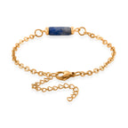 Set of 3 - Lapis Lazuli Beads Bracelet Adjustable Bracelet (Size - 7-2 Ext) 50.00 Ct.