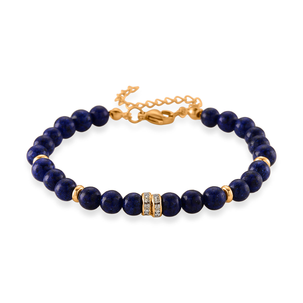 Set of 3 - Lapis Lazuli Beads Bracelet Adjustable Bracelet (Size - 7-2 Ext) 50.00 Ct. 4473417 8