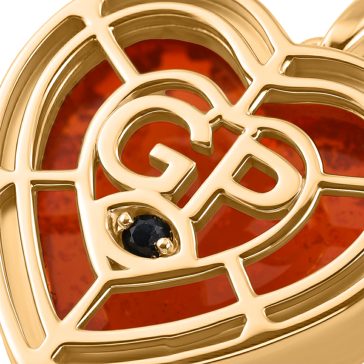 GP Family Legacy Italy - Murano Glass Heart Pendant with Chain (Size 20) in 18K Vermeil Gold Plated Sterling Silver 4473531 6