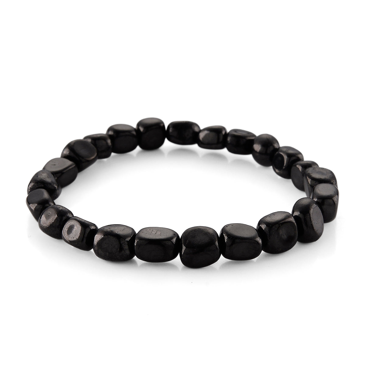 Set of 2 - Natural Shungite Stretchable Bracelet (Size - 7) &amp; Life of Tree Photo Frame 300.00 Ct. 4473931 3