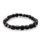 Set of 2 - Natural Shungite Stretchable Bracelet (Size - 7) & Life of Tree Photo Frame 300.00 Ct._4473931_2