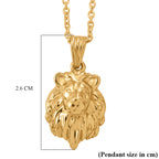 Bronzelaa  Pendant with Chain (Size 20) in Yellow Gold Tone