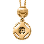 D'Joy - Ammolite & Fresh Water Pearl Drop Pendant with Chain (Size 20) in 18K Vermeil Yellow Gold Plated Sterling Silver 1.50 Ct._4475664_4