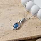 D'Joy - Boulder Opal Solitaire Pendant with Chain (Size 20) in Rhodium Overlay Sterling Silver 1.50 Ct._4475725_2