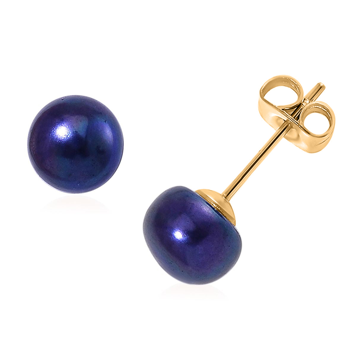 WOW Deal - Set of 5 - Multi Colour Fresh Water Pearl Stud Earrings with Push Backs V32521850 7