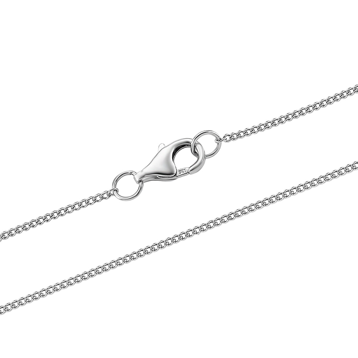 Moissanite Circle Drop Pendant with Chain (Size 18) in Rhodium Overlay Sterling Silver 1.00 Ct. 4477717 5