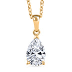 Luxuriant - SGL Certified Lab Grown Diamond (SI/G-H) Solitaire Pendant with Chain (Size 20) in 18K Vermeil Yellow Gold Plated Sterling Silver 2.00 Ct._4480308