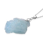 Aquamarine Pendant with Chain (Size 20) 63.00 Ct.