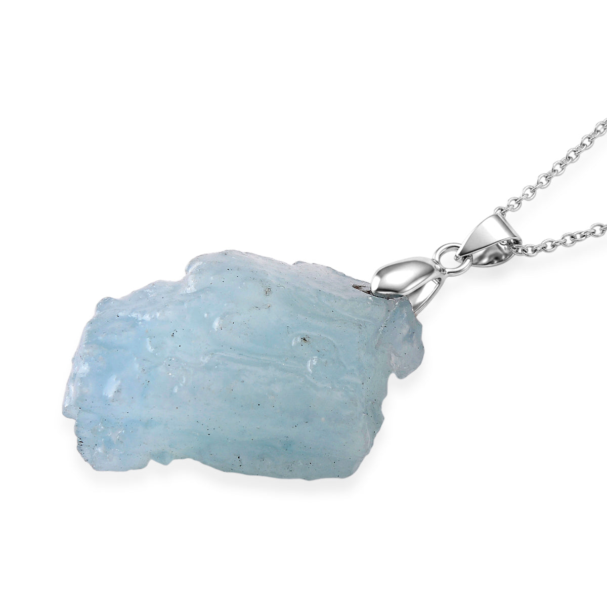 Aquamarine Pendant with Chain (Size 20) 63.00 Ct. V32355977 4