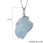 Aquamarine Pendant with Chain (Size 20) 63.00 Ct._4480789_6