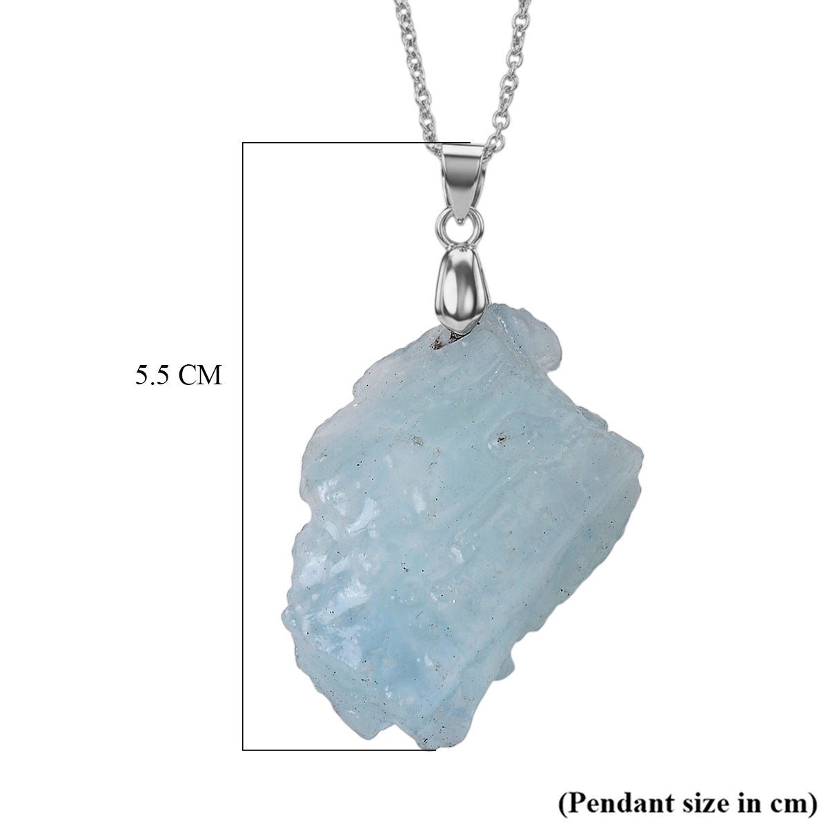 Aquamarine Pendant with Chain (Size 20) 63.00 Ct. V32346707 7