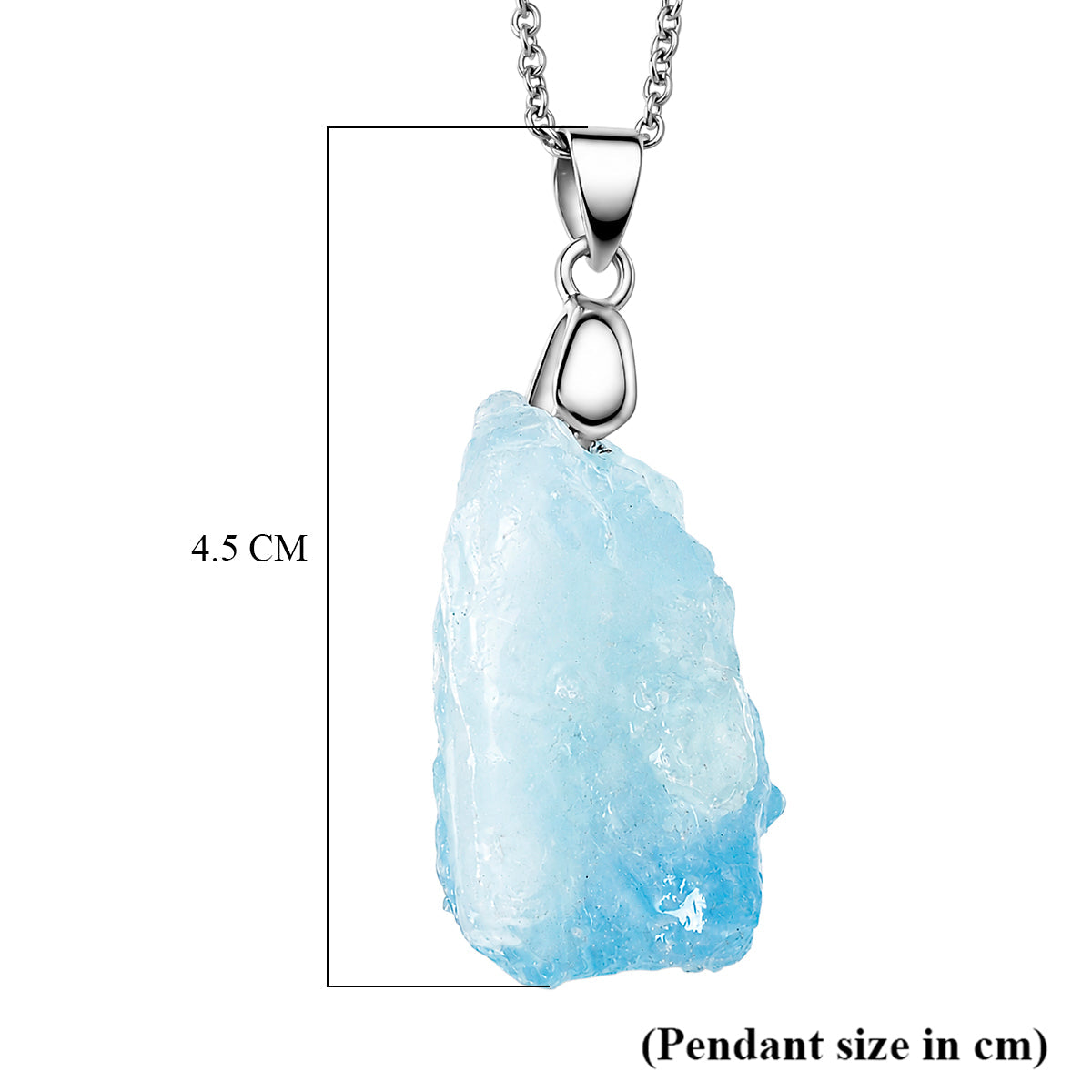 Aquamarine Pendant with Chain (Size 20) 33.00 Ct. V32356015 7