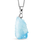 Aquamarine Pendant with Chain (Size 20) 33.00 Ct.