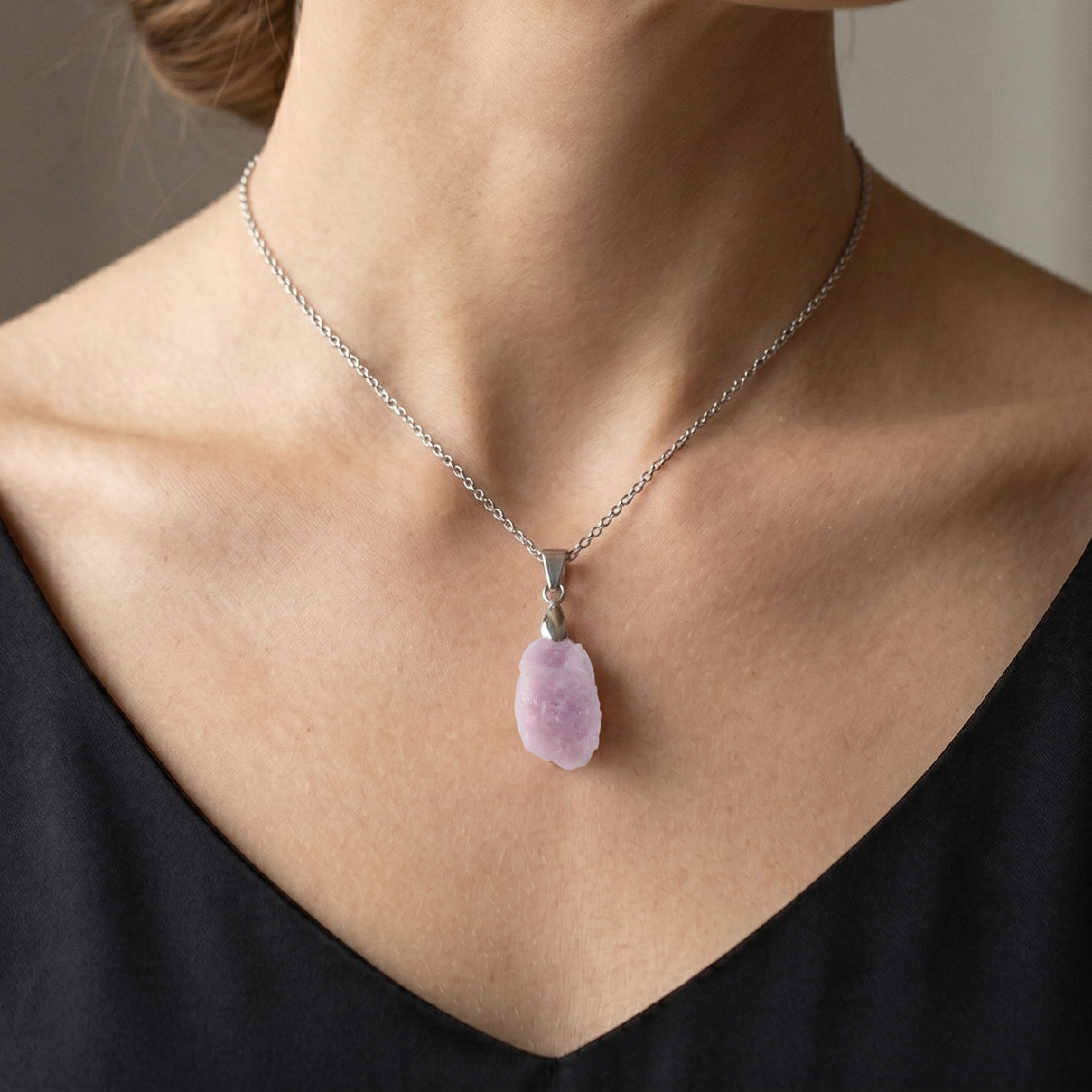 Kunzite Pendant with Chain (Size 20) 50.00 Ct. 4480793 2