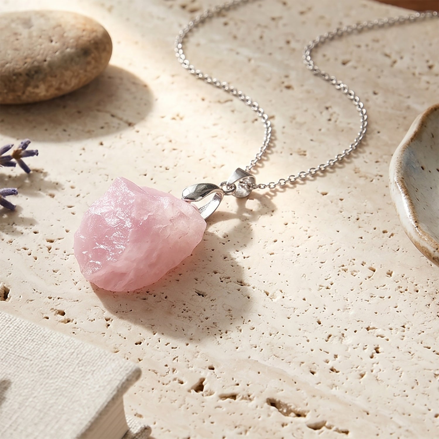 Kunzite Pendant with Chain (Size 20) 50.00 Ct. 4480793 3