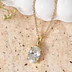 Luxuriant - SGL Certified Lab Grown Diamond (SI/G-H) Pendant with Chain (Size 20) in 18K Vermeil Yellow Gold Plated Sterling Silver 2.00 Ct._4481435_2