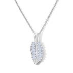 Rachel Galley - SGL Certified Lab Grown Diamond (SI/G-H) Pendant with Chain (Size 20) in Rhodium Overlay Sterling Silver 0.50 Ct._4481721