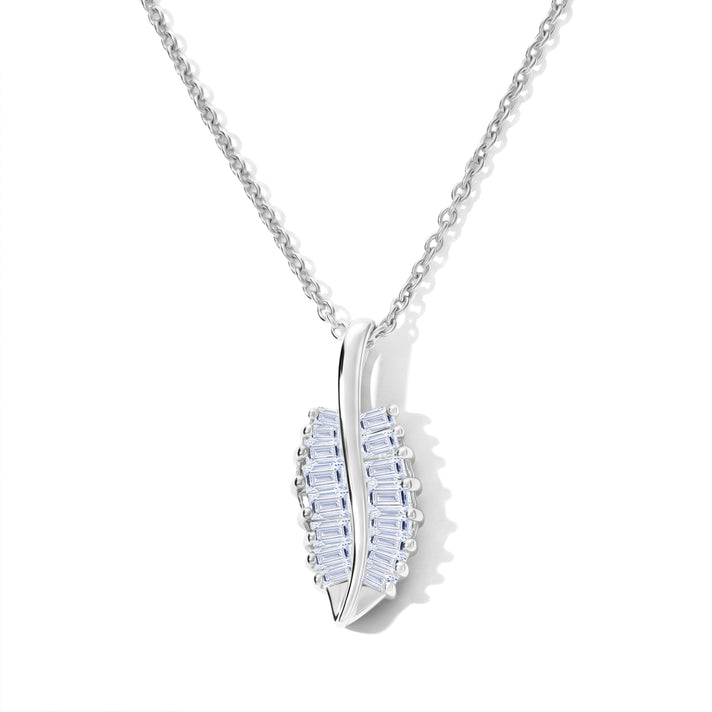 Rachel Galley - SGL Certified Lab Grown Diamond (SI-G-H) Pendant with Chain (Size 20) in Rhodium Overlay Sterling Silver 0.50 Ct. 4481721 1