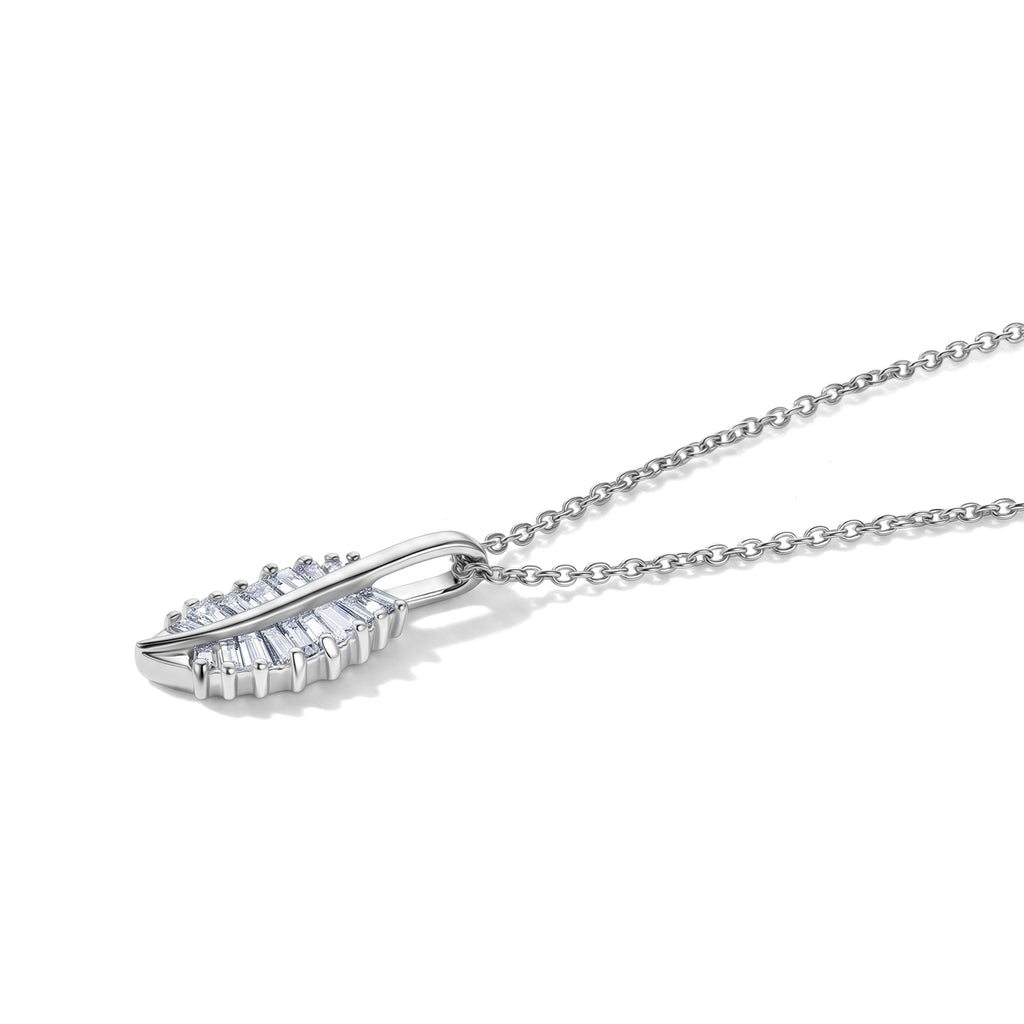Rachel Galley - SGL Certified Lab Grown Diamond (SI/G-H) Pendant with Chain (Size 20) in Rhodium Overlay Sterling Silver 0.50 Ct._4481721_3