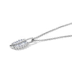 Rachel Galley - SGL Certified Lab Grown Diamond (SI/G-H) Pendant with Chain (Size 20) in Rhodium Overlay Sterling Silver 0.50 Ct._4481721_3