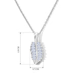 Rachel Galley - SGL Certified Lab Grown Diamond (SI/G-H) Pendant with Chain (Size 20) in Rhodium Overlay Sterling Silver 0.50 Ct._4481721_4