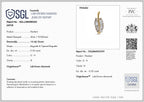 Lab Grown Diamond Pendant with Chain (Size 20) in 18K YG Vermeil Sterling Silver 0.39 ct  0.520  Ct._4481722_5