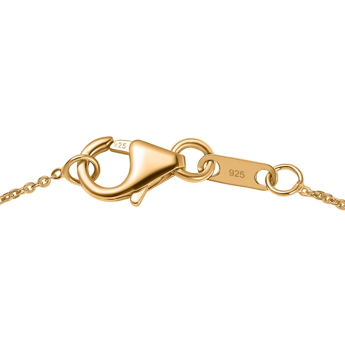 Luxuriant - Ethiopian Opal &amp; Lab Grown Multi-Diamond (SI/G-H) Pendant with Chain (Size 20) in 18K Vermeil Yellow Gold Plated Sterling Silver 4.15 Ct. V32525636 6