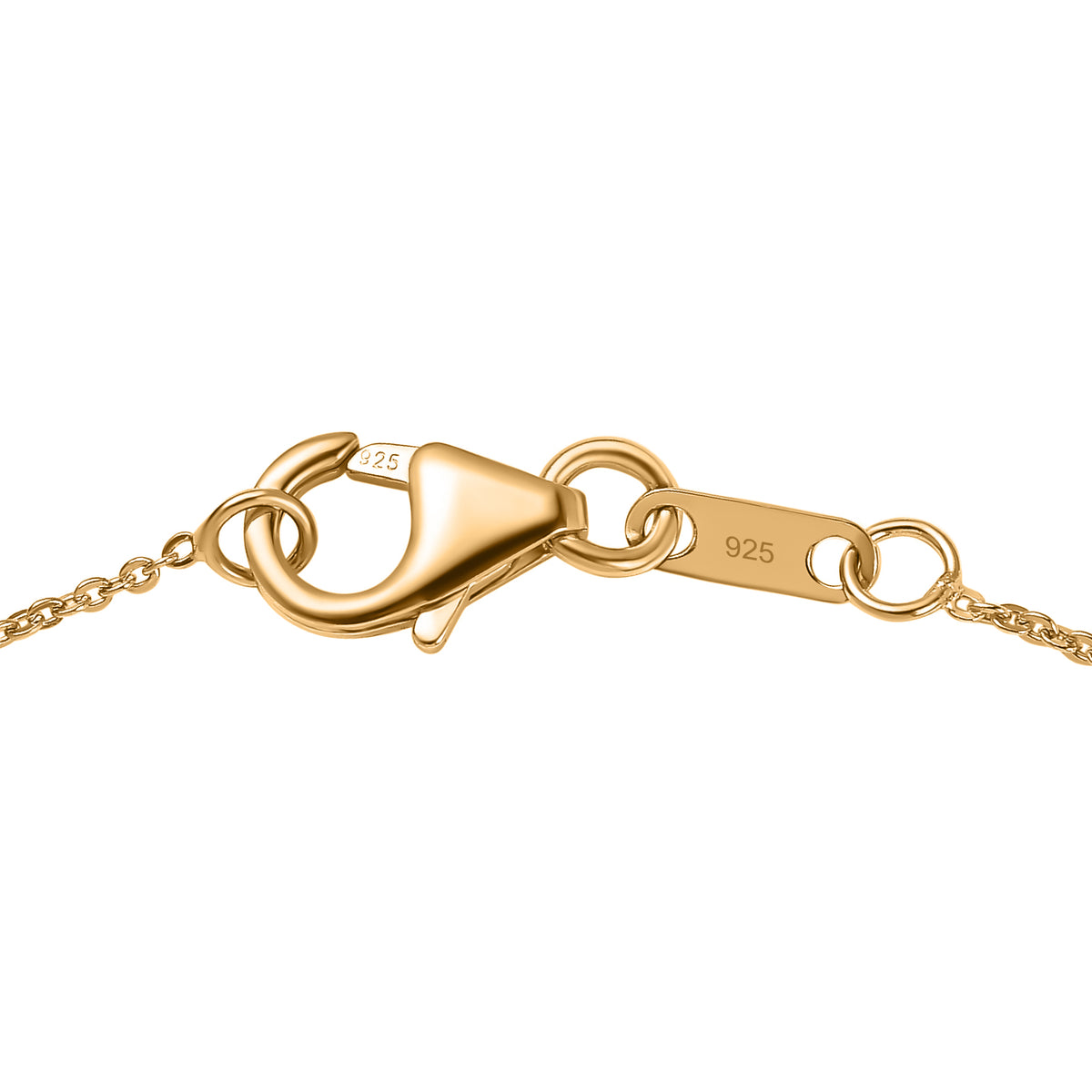Luxuriant - Ethiopian Opal &amp; Lab Grown Multi-Diamond (SI/G-H) Pendant with Chain (Size 20) in 18K Vermeil Yellow Gold Plated Sterling Silver 4.15 Ct. V32525636 6