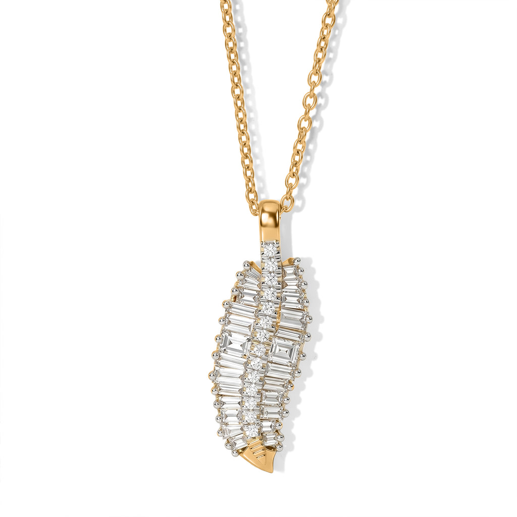 Rachel Galley - SGL Certified Lab Grown Diamond (SI/G-H) Pendant with Chain (Size 20) in 18K Vermeil Yellow Gold Plated Sterling Silver 1.50 Ct._4482396