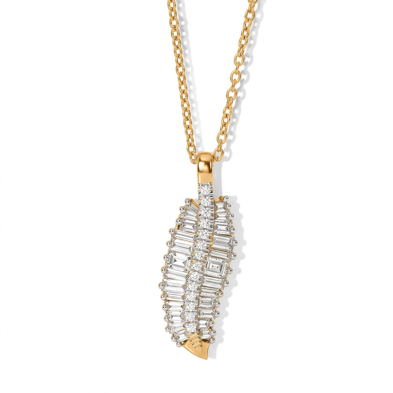 Rachel Galley - SGL Certified Lab Grown Diamond (SI-G-H) Pendant with Chain (Size 20) in 18K Vermeil Yellow Gold Plated Sterling Silver 1.50 Ct. 4482396 0