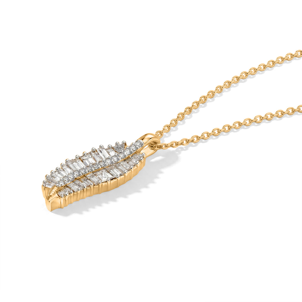 Rachel Galley - SGL Certified Lab Grown Diamond (SI/G-H) Pendant with Chain (Size 20) in 18K Vermeil Yellow Gold Plated Sterling Silver 1.50 Ct._4482396_3