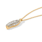 Rachel Galley - SGL Certified Lab Grown Diamond (SI/G-H) Pendant with Chain (Size 20) in 18K Vermeil Yellow Gold Plated Sterling Silver 1.50 Ct._4482396_3