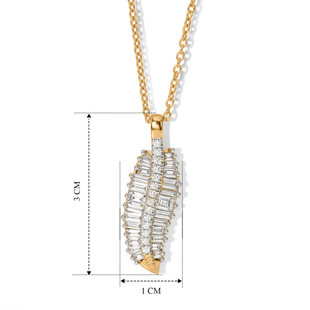 Rachel Galley - SGL Certified Lab Grown Diamond (SI-G-H) Pendant with Chain (Size 20) in 18K Vermeil Yellow Gold Plated Sterling Silver 1.50 Ct. 4482396 4