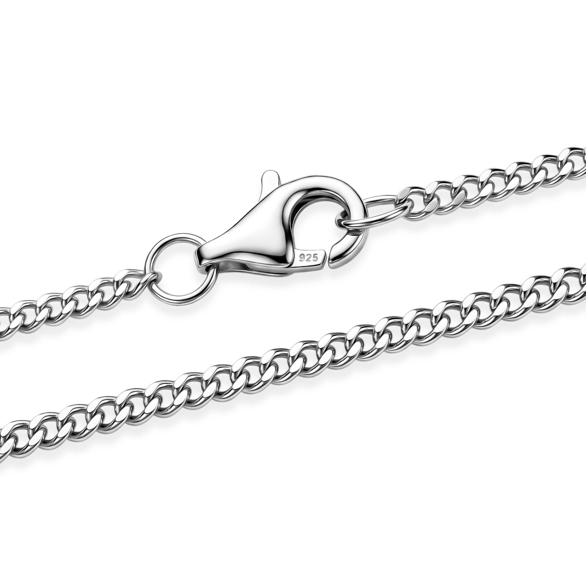 GRA Certified Moissanite Solitaire Pendant with Chain (Size 18) in Rhodium Overlay Sterling Silver 2.00 Ct. V32664186 6