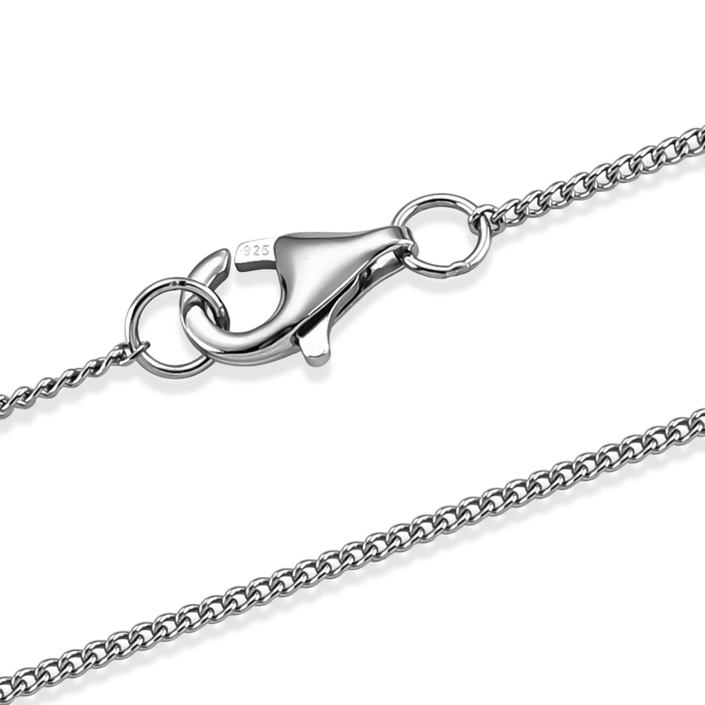 D'Joy - Multi-Gemstone Floral Drop Pendant with Chain (Size 18) in Rhodium Overlay Sterling Silver 14.50 Ct._4483335_5