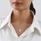 Lab Grown Diamond Pendant with Chain (Size 20) in Rhodium Overlay Sterling Silver 0.95 ct  1.574  Ct._4483696_1