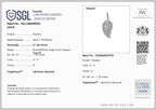 Lab Grown Diamond Pendant with Chain (Size 20) in Rhodium Overlay Sterling Silver 0.95 ct  1.574  Ct._4483696_5