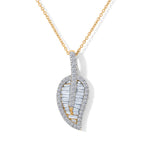 Lab Grown Diamond Pendant with Chain (Size 20) in 18K YG Vermeil Sterling Silver 0.95 ct  Silver Wt. 5.2 Gms  1.574  Ct._4483698