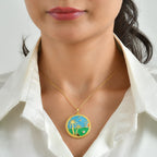 White Zircon Pendant with Chain (Size 20) Stainless Steel  0.040  Ct._4484020_1