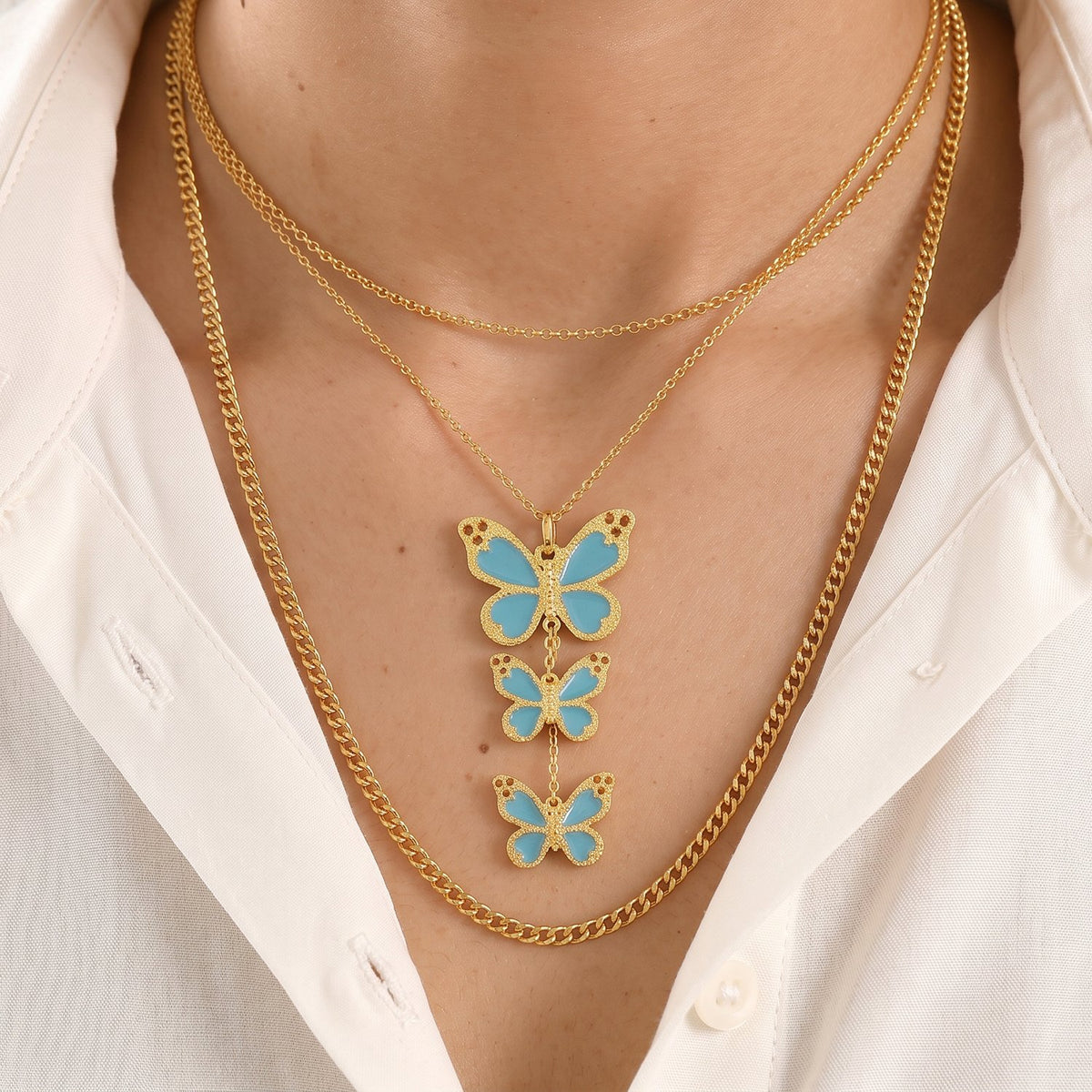 EverTrue - Pendant with Chain (Size 20) in Yellow Gold Tone V32514661 3