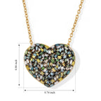 GP - Multi Diamond & Blue Sapphire Pendant with Chain (Size 20) in 18K Vermeil Yellow Gold Plated Sterling Silver 1.05 Ct._4484233_4