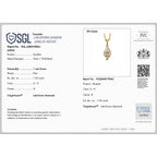 Lucy Q - SGL Certified Lab Grown Diamond (SI/G-H) Pear Cut Solitaire Drop Pendant with Chain (Size 20) in 18K Vermeil Yellow Gold Plated Sterling Silver 1.00 Ct._4484581_6