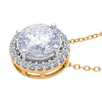 Luxuriant - Lab Grown Diamond (SI/G-H)  Pendant with Chain (Size 18+2 Ext) in 18K Vermeil Yellow Gold Plated Sterling Silver 2.00 Ct._4485676_3