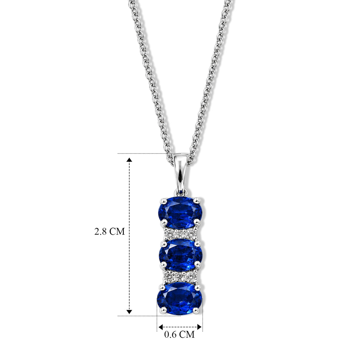 D'Joy - Ceylon Color Quartz &amp; White Zircon Drop Pendant in Platinum Overlay Sterling Silver with Chain (Size 20) 4.23 Ct. V32513026 5
